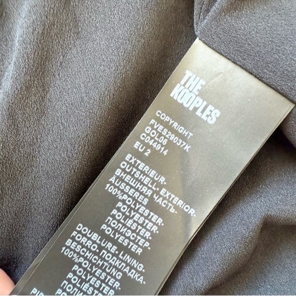 NWT! The Kooples Gold Blazer with Metallic Finish, Size 2 - Picture 8 of 13